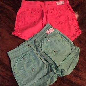 Maurice’s Coral and Turquoise Shorts